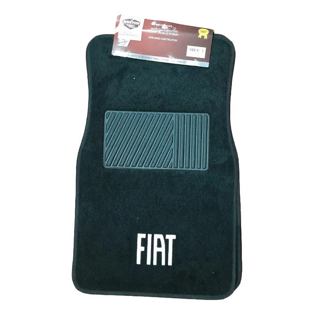 Alfombras Fieltro Logo Fiat Juego 4 Piezas - Cymaco