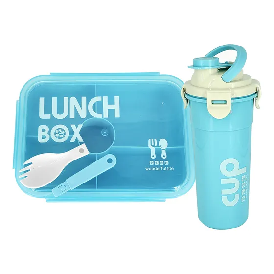 Vianda Lunch Box Vaso Envase Con 5 Compartimientos