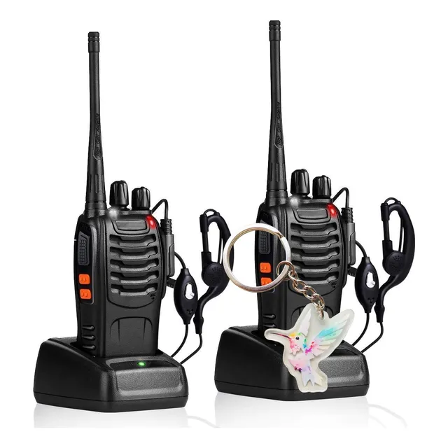 Walkie Talkies Con Auriculares Recargables Largo Alcance