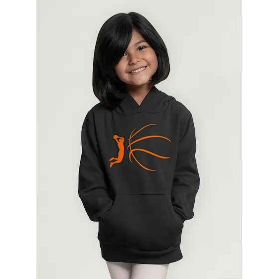 Sudadera Infantil Negra Exclusiva De Deporte Basquetbol