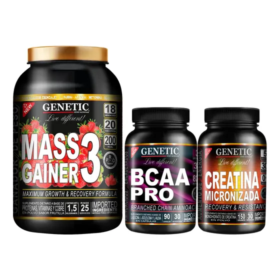N1 Ganador Peso Mass Gainer Creatina Aminoacidos Bcaa Gentic