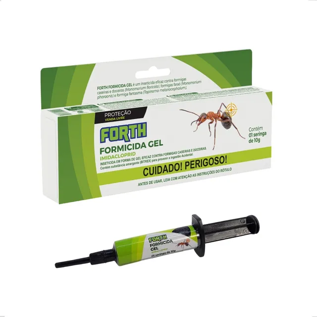 Forth Formicida Gel Seringa 10g Mata Formiga Trava Formigão