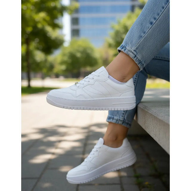 Tenis Casual Feminino Vizzano Branco Plataforma Original