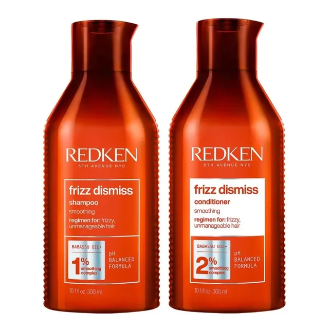 Shampoo Sin Sal + Acondicionador Redken Frizz Dismiss