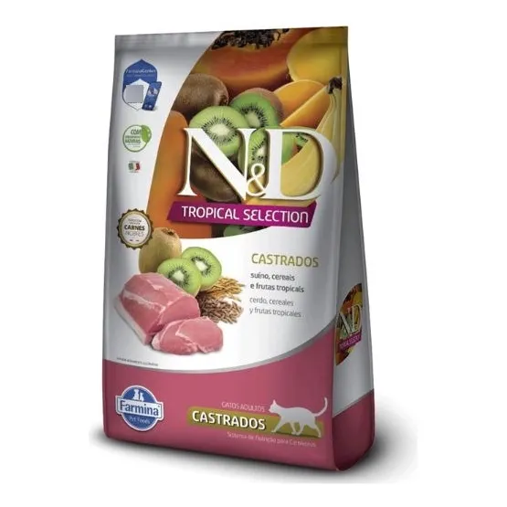 Nd Tropical Selection Felino Castrado Frango 7kg