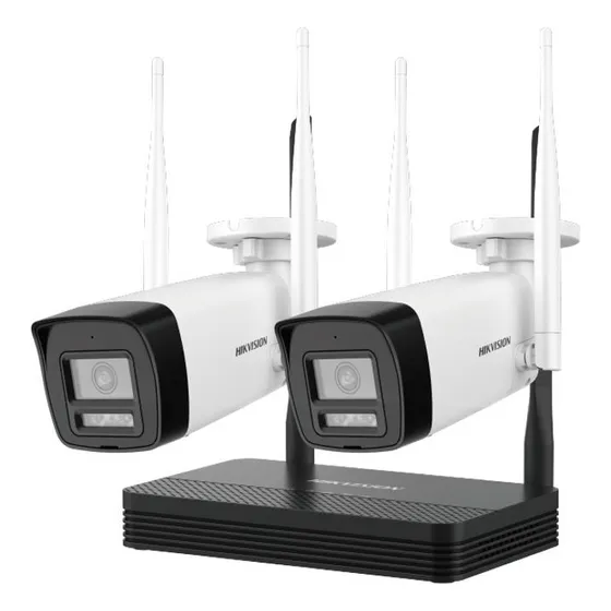 Hikvision Easy Link Wi-fi Kit Nvs + 2 Camaras Bullet 4mp