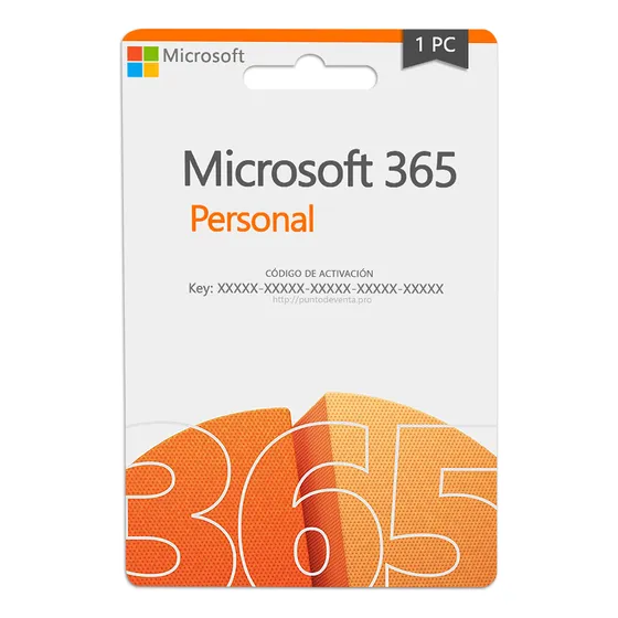 Licencia Microsoft 365 Personal Hasta 5 Dispositivos [1 Año]