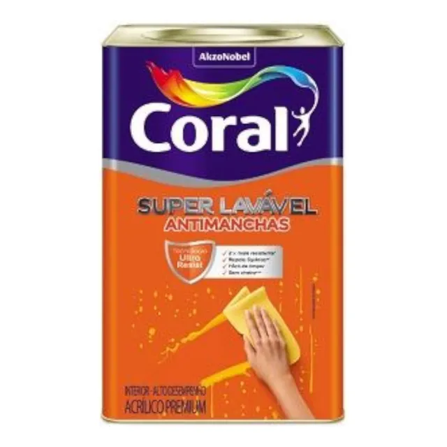 Tinta AcrĂlica Super LavĂĄvel 16 Litros Coral Tinta AcrĂlica Super LavĂĄvel 16 Litros Coral