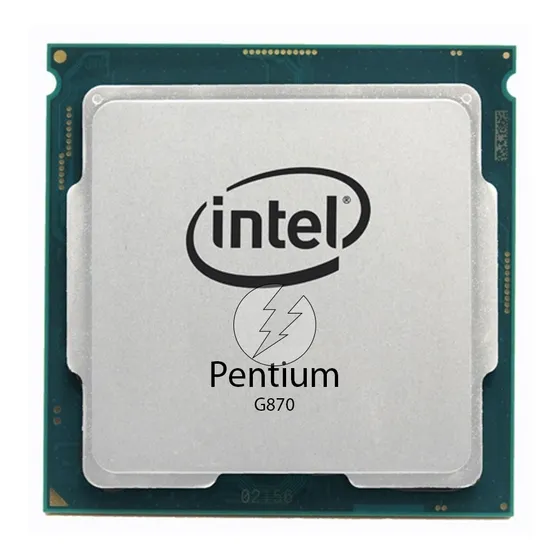 Processador gamer Intel Pentium G870 BX80623G870 de 2 núcleos e 3.1GHz de frequência com gráfica integrada