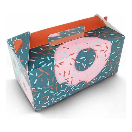 Embalagem Para Donuts - 2 Unidades - Color - 500 Unidades Embalagem Para Donuts - 2 Unidades - Color - 500 Unidades