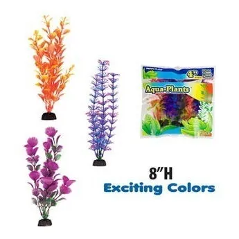 Penn Plax Plantas Plasticas Para Acuarios X 6 Unid, 20 Cms