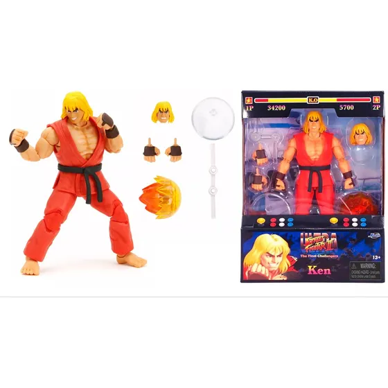 Figura Street Fighter Ken Muñeco Juguete Juego Coleccion