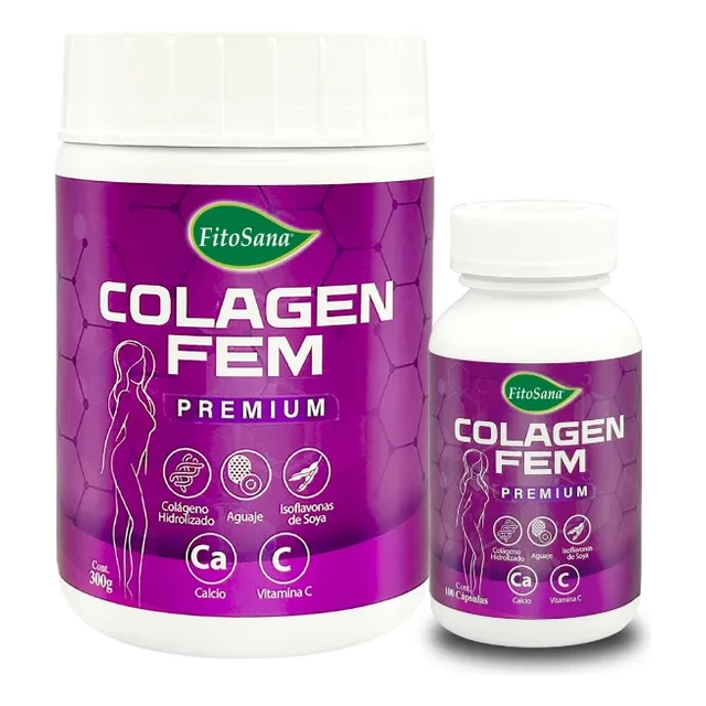 Pack Colagen Fem Fitosana Batido 300gr + 100 Cápsulas
