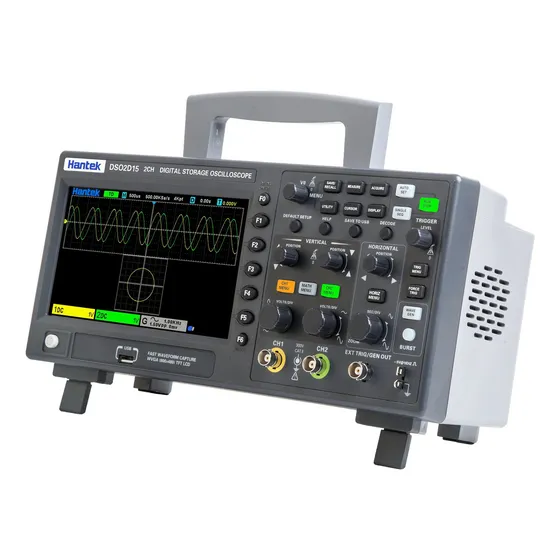 Osciloscopio Hantek Generador De Funciones Dso2d15 2 Canales 150 mhz Gen Awg