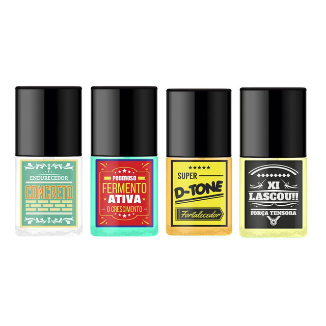 Kit 4 Endurecedor De Unhas Com Formol - Top Beauty Kit 4 Endurecedor De Unhas Com Formol - Top Beauty