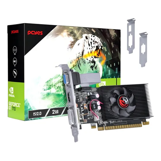 Gpu Nvidia Geforce Gt 710 2gb Ddr3 64bits Pcyes Pvgt7102gb