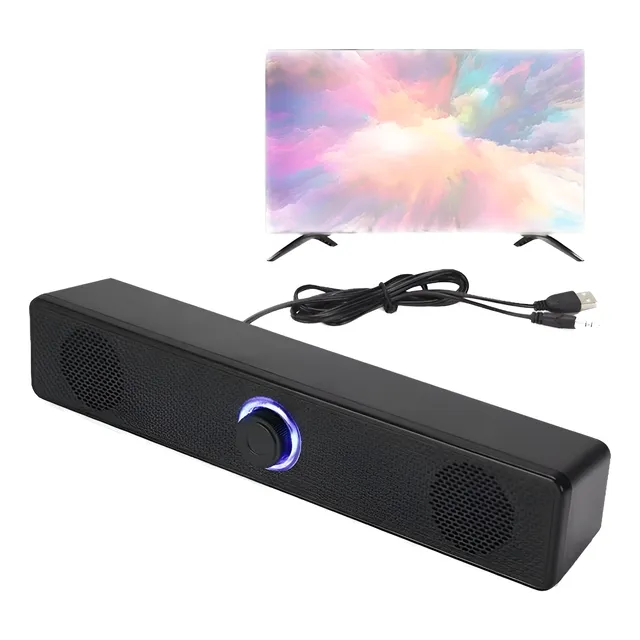 Barra De Sonido Portátil Con Bluetooth Y Subwoofer