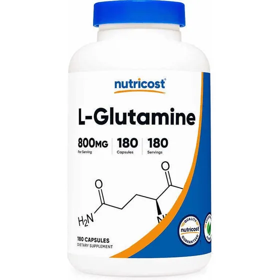 L Glutamina Glutamine 180 Cápsulas Importada