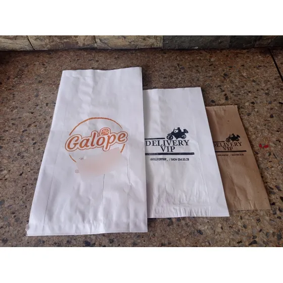 Bolsa De Papel  3 Kg Comida Rapida