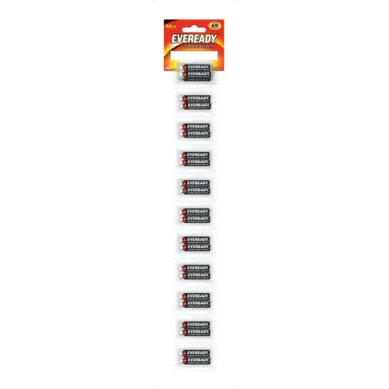 Pila Eveready Carbon Zinc Aa Tira 24 Unidades 1.5v Modelo 1215 
