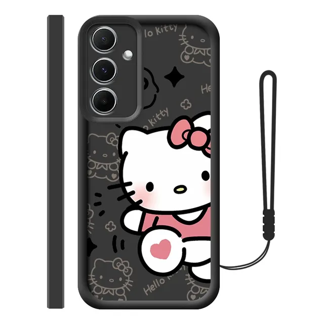 Carcasa Silicona Para Samsung Diseño De Hello Kitty + Correa