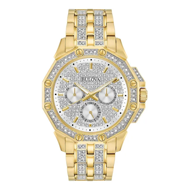 Bulova Cristal Para Hombre 98c126