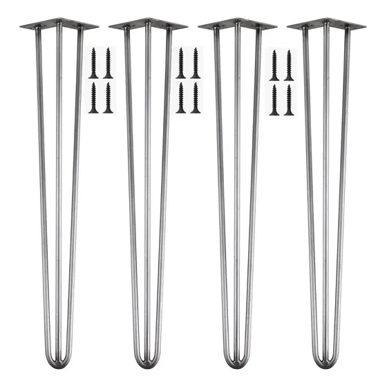 Patas De Hierro Hairpin Leg Mesa Escri Refor 74cm Pack X4