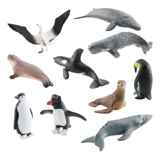 10x Animal Del Océano Antártico Playset Figuras De 10x Animal Del Océano Antártico Playset Figuras De