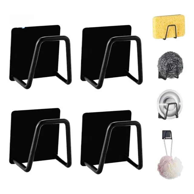 Set 4 Soporte Multifuncion Acero Porta Esponja Tablas Tapas
