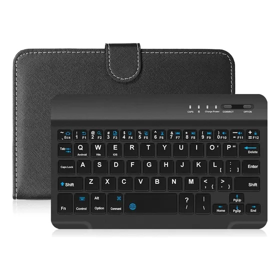Teclado Sem Fio Bluetooth Para Tablet Smartphone Capa Case