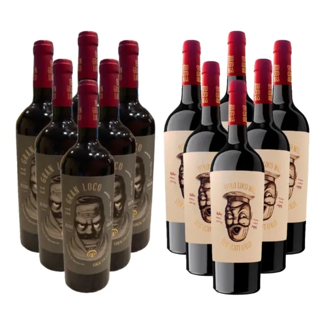 Combo 12 Vinos Otro Loco Más Malbec + Gran Loco - Gobar®