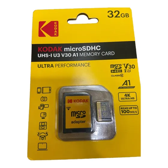 Kodak Memoria Micro Sd 32gb Clase 10 4k Alta Velocidad