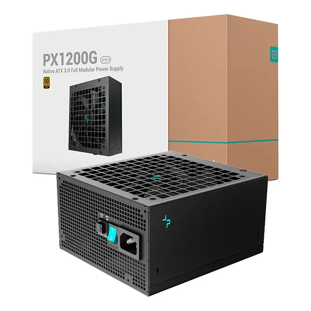 Fuente de alimentación para PC Deepcool PX1200G R-PXC00G-FC0B-WO 1200kW negra 220V