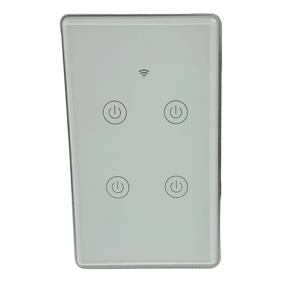 Plaqueta Inteligente C/4 Interruptores De Luz Táctil Zigbee