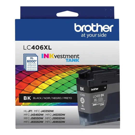 Cartucho De Tinta Negra Alta Capacidad Brother Lc406xlbk