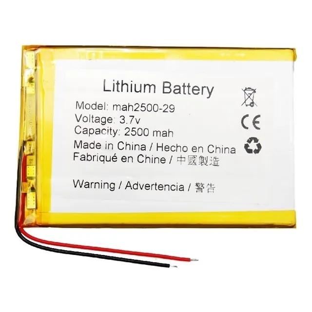 Bateria Tablet 3.7v Litio 2500 Mah 70x105 Mm Repuesto