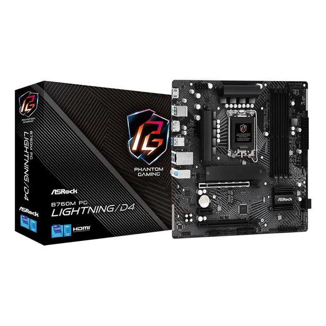 Motherboard Asrock B760m Pg Lightning/d4 Intel B760 Lga1700