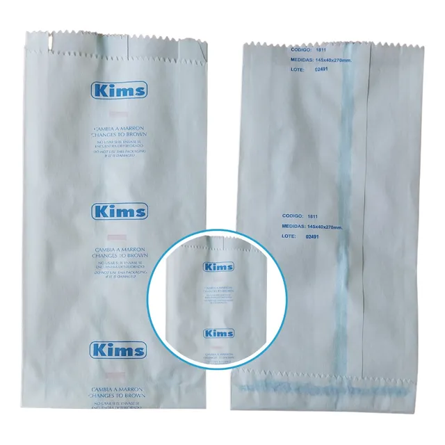 Bolsas Esterilizacion Calor Seco Vapor Kims 145x40x270 X100u