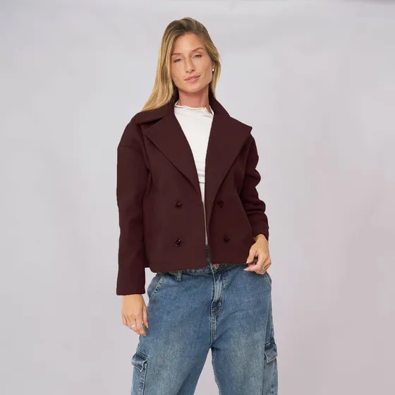 Customs Ba Saco De Paño Corto Mujer Otoño/inverno