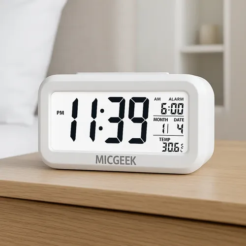 Silent Led Projection Alarm Clock Alarm | MercadoLivre