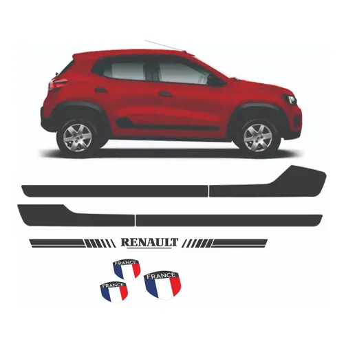 Kwid Stickers Calcomanias Genericas Líneas Laterales Kwid Sticker Kit X6un | Cuotas ...