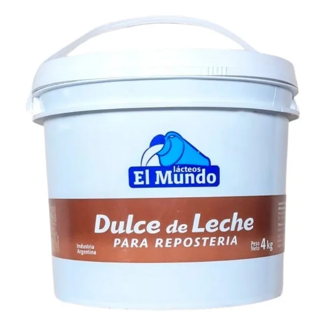 Dulce De Leche Para Reposteria Lacteos El Mundo Balde 4kg