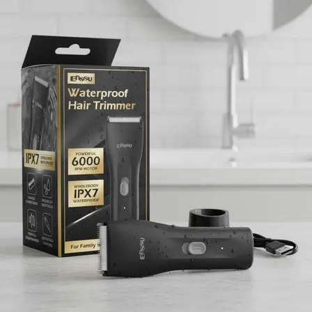 Removedor Elétrico Para Cabelo E Pelos Íntimos Impermeável Cor Preto 127/220v