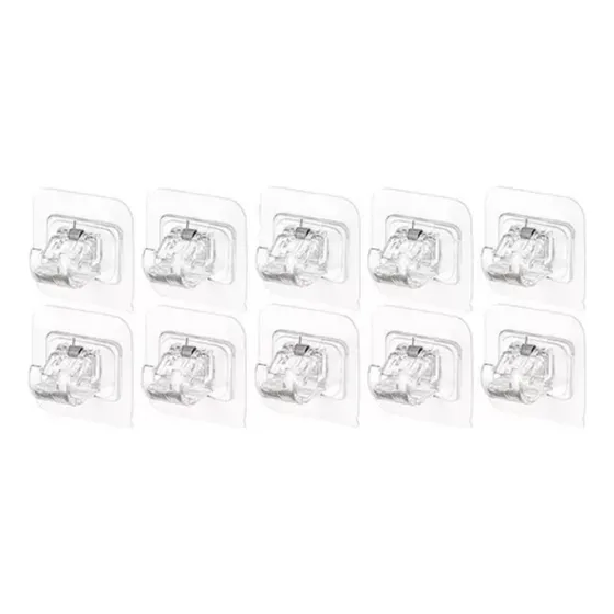 10 Unids/set Soporte Adhesivo Para Barra De Cortina Sin Gnc