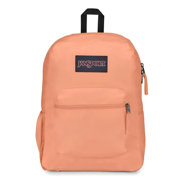 Mochila Jansport Cross Town Color Peach Neon Diseño de la tela Liso