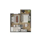 1 dormitorio  |  1 baño