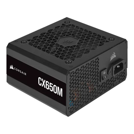 Fonte Corsair Cx650m - 650w, 80+ Bronze, Semi-modular, Preto