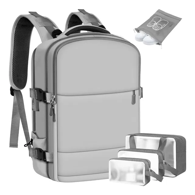Set 5 Pcs Mochila De Viaje Avión Aprobado Impermeable Antirr