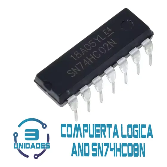 3 Unid Compuerta Logica And Ic Sn74hc08n 7408 74hc08