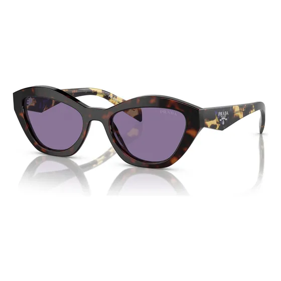 Lente De Sol Prada Pr A02s Violet Mirror Havana Teñido Violeta Violeta Havana Pulido Havana Pulido